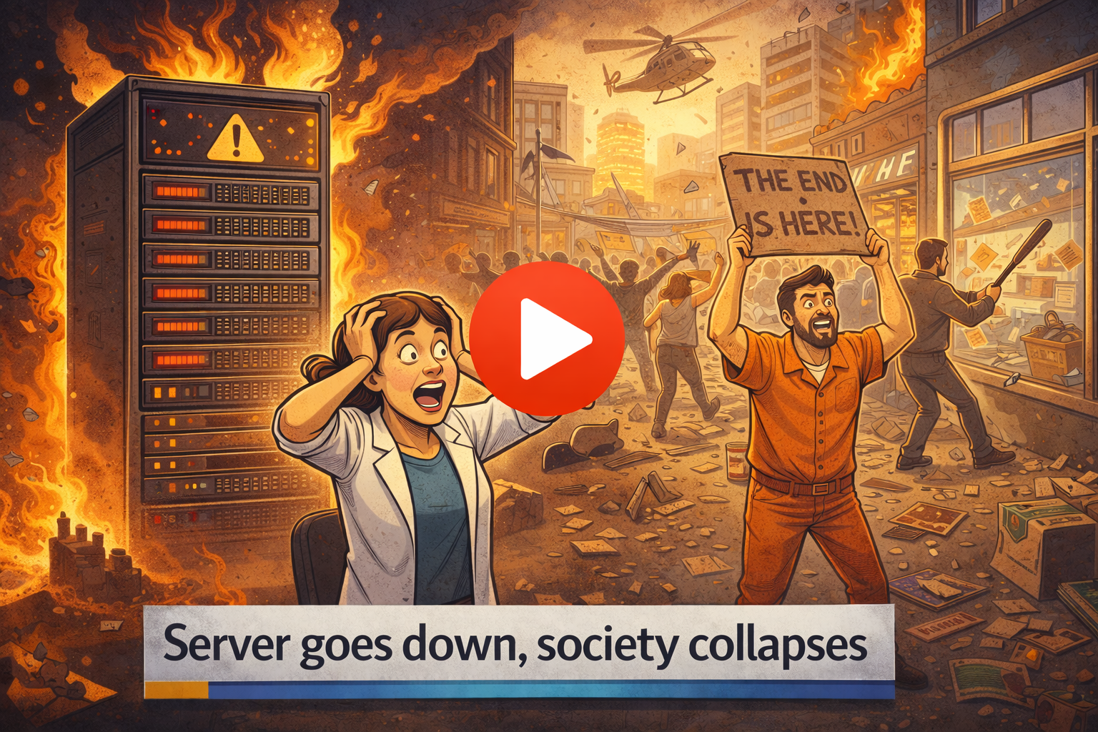 Server failure causing chaos