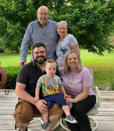 Moragn with her family