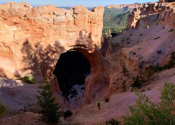 Big hole in a mountain